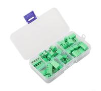 Kit de 50 borniers à vis assortis à 2 broches, 3 broches, 4 broches, pas de 5 mm, 150 V 6 A pour Arduino pour Raspberry Pi GPIO Extension (vert)
