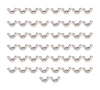 Kit de 50 écrous à ailettes assortis, écrou à ailettes de remplacement en acier inoxydable DIN 315, quincaillerie résistante à la corrosion A2-70 pour appareils électroménagers, (M10)