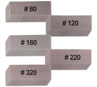 Kit de 50 feuilles abrasives MAXXT pour ponceuse orbitale MAXXT R7307 3,0 mm - Papier abrasif à maille 80/120/180/220/320 grains