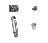 Kit de 50 pièces - quincaillerie complète pour assemblage assemblage de meubles - baril 16 mm + grain M10 + tige + boussole (tige 20 mm)