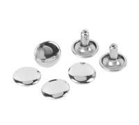 Kit de 500 Rivets à Double Capuchon, 10 X 8 Mm, Rivets en Cuir en Acier Inoxydable, Goujons Métalliques Tubulaires, Accessoires D'artisanat pour Vêtements, Colliers pour Animaux