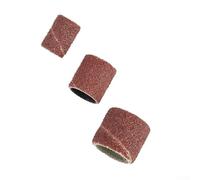 Kit de 51 tambours de ponçage pour outil rotatif avec mandrin, tige de 0,3 cm, bandes abrasives grain 120 pour projets de bricolage en bois, métal, plastique (1,27 cm, 9,5 mm)