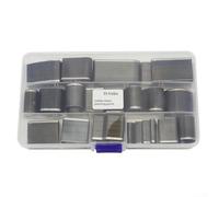 Kit de 55 outils de poinçonnage pour cuir avec acier rapide traité thermiquement pour une action de coupe forte, convient pour l'artisanat du cuir, du carton et du film plastique (C)