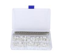 Kit de 560 bornes à broches, 254 mm. Boîtiers de connecteurs à broches à pas, embases à broches en laiton avec boîtiers en plastique ignifuge, assortiment de connecteurs à sertir