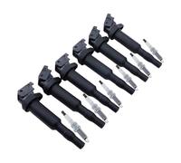 Kit de 6 bobines d'allumage et bougies 0221504470 12137594937. Compatible avec BMW 325i, 328i, 330i, 525i, 530i (E81, F22, F23, E46, E90, F33, X3, E83, X5).