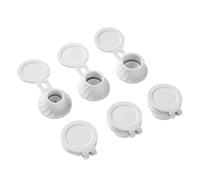 Kit de 6 bouchons de bouteilles inversés à l'envers - Obtenez chaque goutte de lotions - Kit de vidange de bouteilles de liquide de 3 tailles, connecteur de pour shampooings