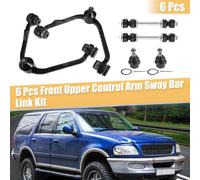 Kit De 6 Bras De Suspension Supérieurs Avant Et Barres Stabilisatrices Liaison Barre Anti-Roulis Remplacement pour Ford Expedition 1997-2002 Rwd pour Ford F-150 1997-2003 Rwd
