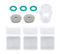 Kit de 6 chalumeaux de soudage TIG avec coupelles en verre, joints toriques verts et écrans filtrants compatibles avec les torches WP9 20 25 17 18 26, construction en acier