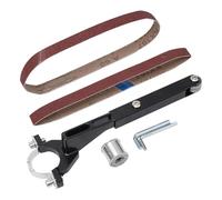 Kit de 6 courroies de ponçage pour meuleuse d'angle pour modèle 100, ensemble de conversion en ponceuse à bande, outil de réaménagement à double usage pour le travail du bois à la maison