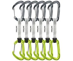 Kit de 6 dégaine d'escalade Pure Wire 10 cm Edelrid - Slate/Oasis