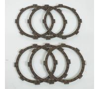 Kit de 6 disque d'embrayage garnis Tecnium compatible avec moto Yamaha 125 DTLC 1984 à 1990