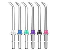 Kit de 6 Embouts Jet Dentaire Haute Pression Compatibles avec Waterpik WP-100, WP-660, WP-250 et Autres Modèles, Embouts de Rechange Haute Pression Classique pour Hydropulseur Dentaire sans Fil Plus