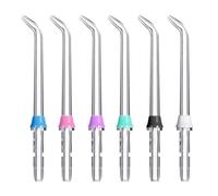 Kit de 6 Embouts Jet Dentaire Haute Pression Têtes Jet Dentaire de Rechange | Compatibles avec Waterpik WP-100 WP-250 WP-660, Buses Classiques pour Irrigateur Dentaire Sans Fil
