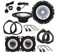 Kit de 6 enceintes alpine pour Opel Astra H 2005> Kit avant et arrière avec adaptateurs et connecteurs inclus