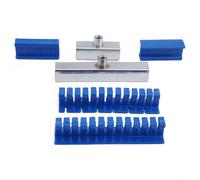 Kit de 6 extracteurs de bosses comprenant un marteau coulissant en acier inoxydable et des languettes pour correction de bosses de véhicule sans peinture