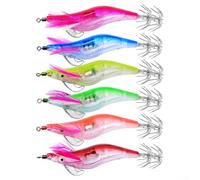 Kit de 6 leurres phosphorescents électroniques avec bruit de hochet pour brochet, perche, faible luminosité, appât dur 10 cm