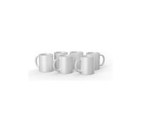 Kit de 6 mugs en céramique personnalisable Cricut 340 ml Blanc