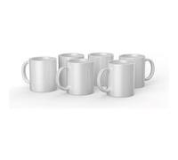 Cricut Mugs en céramique Tasse d'encre infusible personnalisable Blanc 340 ml 6 pièces