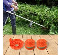 Kit de 6 pièces de bobine de tondeuse à gazon et couvre-tête pour modèles EGO Power+ 05367-20 & 05328-20 - Ensemble de bobines de fil en plastique durable avec couvercles pour Residen