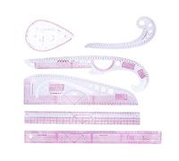 Kit de 6 règles courbes françaises for couture, ensemble d'outils for tailleur