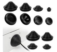 Kit de 60 oeillets en caoutchouc,10 mm/20 mm/25 mm/30 mm Bouchon de trou de pare - feu, anneau de protection de rondelle, œillet en caoutchouc, rondelle de fil