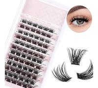 Kit de 640 extensions de cils individuelles, 30D/40D, aspect naturel, longueurs mixtes de 9 à 16 mm, pour femmes débutantes, glamour, œil de chat et style œil de poupée
