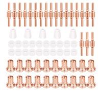 Kit de 65 électrodes et buses à pointe plasma, consommables for outils de soudage plasma PT31, 30, 40 et 50