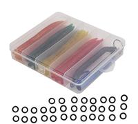 Kit de 65 leurres Souples de Type ver, résistants à la mer, en PVC Haute teneur en sel, avec Joint torique en Caoutchouc, pour la pêche au Bar.