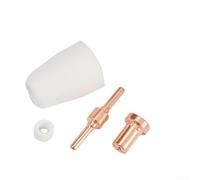 Kit de 65 pièces pour électrode de coupe plasma PT-31 avec buses en céramique de protection et anneaux de guidage pour lampes de poche plasma Parkside Mitech Chiry UNT