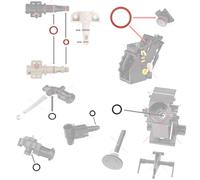 Kit de 7 joints toriques groupes de brassage pour Philips Saeco Gaggia | Kit d'entretien, D'ÉTANCHÉITÉ + bille en verre pour groupe café RI SM HD EP support de valve buse de sortie valve de sortie