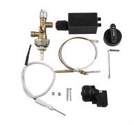 Kit de 7 pièces de rechange pour chauffage à gaz de terrasse, soupape de contrôle de sécurité en laiton massif avec interrupteur basculant, thermocouple à filetage M8 et allumeur à impulsion pour une