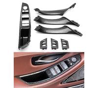 Kit de 7 poignées de porte pour BMW Série 5 F10 F11 520 530, accoudoir de commutateur de fenêtre côté conducteur + poignée de traction de porte passager + couvercles de commutateur de fenêtre