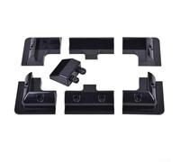 Kit de 7 supports de panneau solaire pour camping-cars et bateaux sans perçage, construction en ABS pour une utilisation facile (noir)