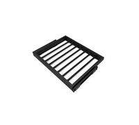 Emuca - Jeu de 7 tringles à Pantalon avec glissières à Fermeture Douce pour armoires, réglable, Module 600mm, Noir texturé