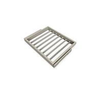 Kit de 7 tringles à pantalon et cadre coulissant Hack pour armoires, fermeture souple, réglable, module 600mm, Gris pierre