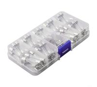 Kit de 72 fusibles électriques en verre soufflé rapide 6 x 30 mm avec fusibles 0 5 A à 30 A et porte-fusibles pour applications automobiles et bateaux 250 V