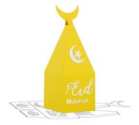 Kit de 7pcs Eid Mubarak Matrices de Découpe Scrapbooking Dies Cutting Boîte Lune Étoile Château Pochoirs Ensemble de Matrices Bricolage Album en Métal Décoration pour Artisanat Fête Anniversaire
