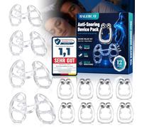 Kit de 8 Anti Ronflement Dispositifs et 1 Ecarteur Nasal, Une solution simple pour les ronfleurs du nez, Facilite la Respiration Nasale pour Faciliter la Respiration du Nez la Nuit
