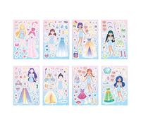 Kit de 8 Autocollants à Personnaliser, Visages changeants, Feuilles de Stickers à Mixer Animaux, création d'autocol