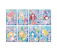 Kit de 8 Autocollants à Personnaliser, Visages changeants, Feuilles de Stickers à Mixer Animaux, création d'autocol