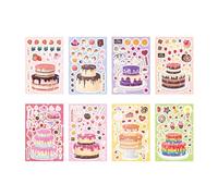 Kit de 8 Autocollants à Personnaliser, Visages changeants, Feuilles de Stickers à Mixer Animaux, création d'autocol