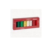 Kit de 8 Bobines Métalliques - Christmas Collection - Mettler : Le Parfait Assortiment pour des Créations Festives !(...) - Rouge
