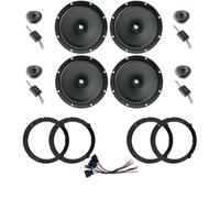 Kit de 8 boîtiers Focal ASE 165 pour VW Golf IV de 165 mm avec 2 Supports Avant, 2 arrière et 4 connecteurs