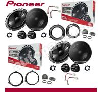 Kit De 8 Enceintes Pioneer Ant+Post Pour Fiat Panda 169 Avec Grilles Tweeter