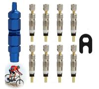 Kit de 8 Pcs Valve Velo, Inclus Démonte-Obus et Clés de, Outil de Conversion et Réparation pour Pneus de Vélo, Presta, Velo, Outil Valve, pour Pneus de Vélo