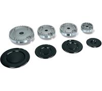 Kit de 8 pièces de brûleurs et plateaux compatibles avec Ariston - Nardi double trou modèle TQ740ES
