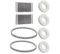 Kit de 8 pièces de rechange pour nettoyeur de piscine Dolphin, 4 roues en mousse, 2 courroies, 2 brosses, convient pour Plus pour Triton M200 C3 pour C4 pour SATURN