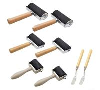 Kit de 8 pièces pour artistes et artisans compatibles avec l'application d'encre sur gravure sur bois de linogravure et gravure