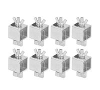 Kit de 8 pinces de soudage bout à bout en alliage d'aluminium | Pinces de panneau de corps en acier galvanisé pour réparation automobile/soudure en tôle | Papillons de soudure solides avec écrous