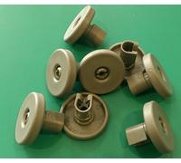 Kit de 8 roulettes grises pour panier inférieur de lave-vaisselle Rex, modèles TT80E, TT08E, TT09E, TT8451, TT800, TT790, TQ000XE, TP600B, RTI925TX, RTI8G, RTI720AP, RSF66040, RSF63020